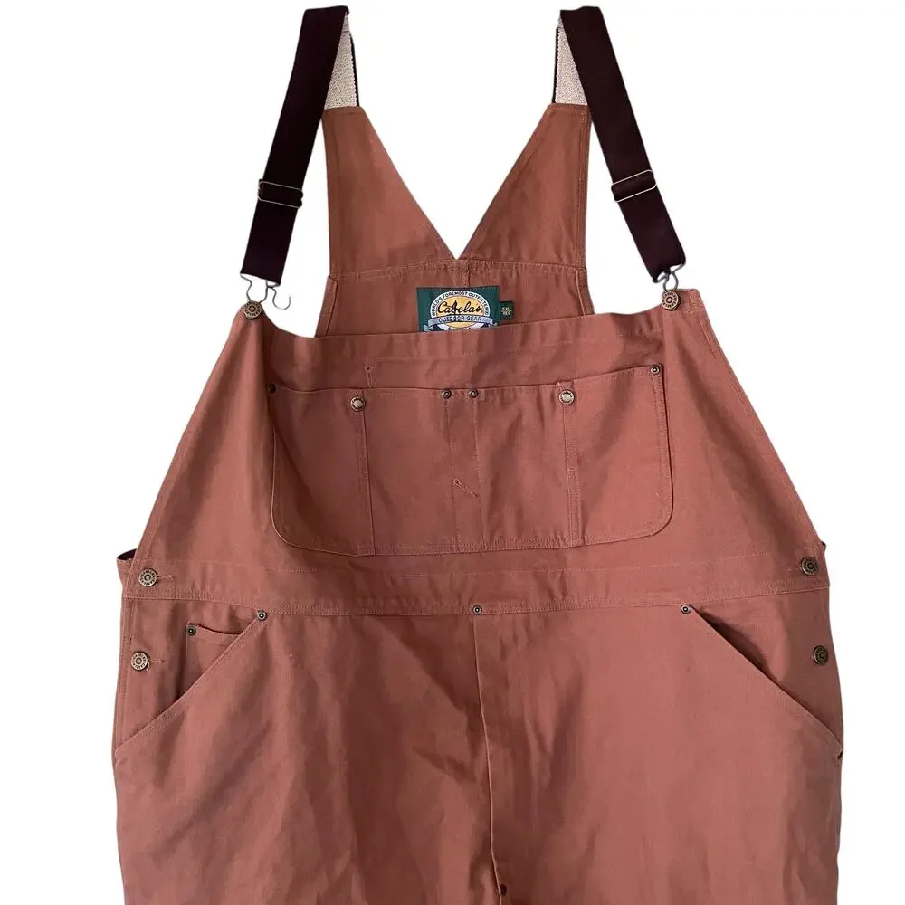 Cabela's Bib Overalls 5XL Reg Men's Unlined Duck Work Outdoor Gear 100% Cotton